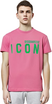 DSQUARED2 男士粉色Logo印花短袖T恤 S79GC0090S22427-911 Shop DSQUARED2 男士粉色Logo印花短袖T恤 S79GC0090S22427-911