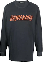 Dsquared2 Printed Logo Crewneck Long Sleeve Sweatshirt Black () S71GD1223S24380-858 Dsquared2 Printed Logo Crewneck Long Sleeve Sweatshirt Black () S71GD1223S24380-858
