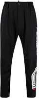 Order Pantalones Casuales Negros de Hombre DSQUARED2 Tapered Mid-Rise con Logo Lateral. S74KB0550S40320-900