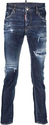 DSQUARED2 修身蓝色破洞牛仔裤 S71LB1258S30789-470 Buy DSQUARED2 修身蓝色破洞牛仔裤 S71LB1258S30789-470