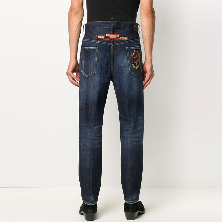 DSQUARED2 Slim Fit Patch Design  Blue Jeans S74LB0800S30664-470 圖 5