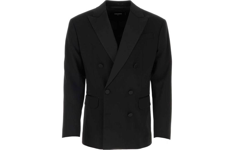 Dsquared2 Slim Fit V-Neck Long Sleeve Jacket Men’s BLACK S74BN1191S52152900