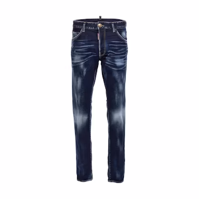 DSQUARED2 Slim Fit Washed Zipper Jeans Men Blue S74LB1336S30664-470