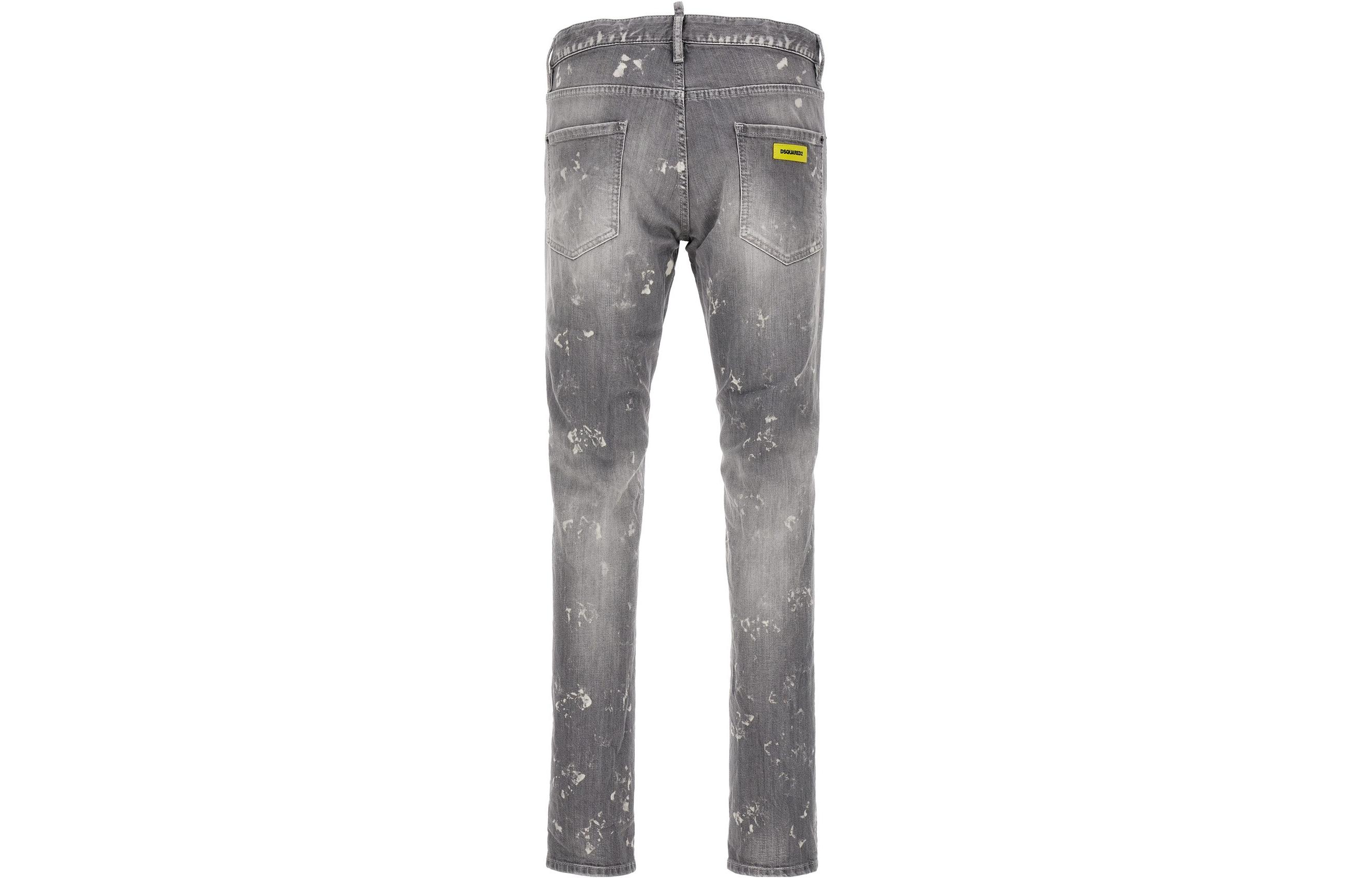 DSQUARED2 Slim Mid-Rise Distressed Jeans Men Grey S74LB1322S30260852 圖 3