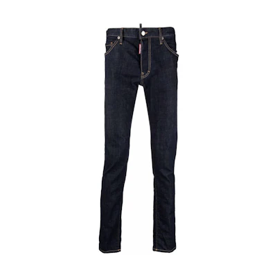DSQUARED2 Solid Blue Button Jeans Denim Blue S74LB1134S30664-470