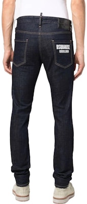 DSQUARED2 实色蓝色纽扣牛仔裤 牛仔蓝 S74LB1134S30664-470 Shop DSQUARED2 实色蓝色纽扣牛仔裤 牛仔蓝 S74LB1134S30664-470