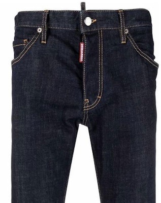 DSQUARED2 实色蓝色纽扣牛仔裤 牛仔蓝 S74LB1134S30664-470 Details for DSQUARED2 实色蓝色纽扣牛仔裤 牛仔蓝 S74LB1134S30664-470