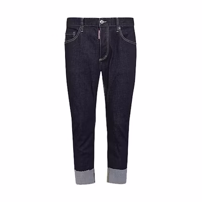 DSQUARED2 Solid Button Denim Jeans Blue S74LB1080S30664-470