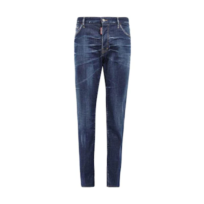 DSQUARED2 Solid Button Slim Straight Jeans for Men S74LB1315S30342-470