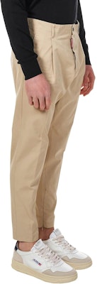 DSQUARED2 ソリッドカラー アンクル丈 テーパードカジュアルパンツ メンズ S74KB0645S41794-115 Details for DSQUARED2 ソリッドカラー アンクル丈 テーパードカジュアルパンツ メンズ S74KB0645S41794-115