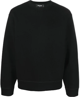 Dsquared2 純色圓領長袖男士黑色衛衣 S78GU0063S23326-900 Buy Dsquared2 純色圓領長袖男士黑色衛衣 S78GU0063S23326-900