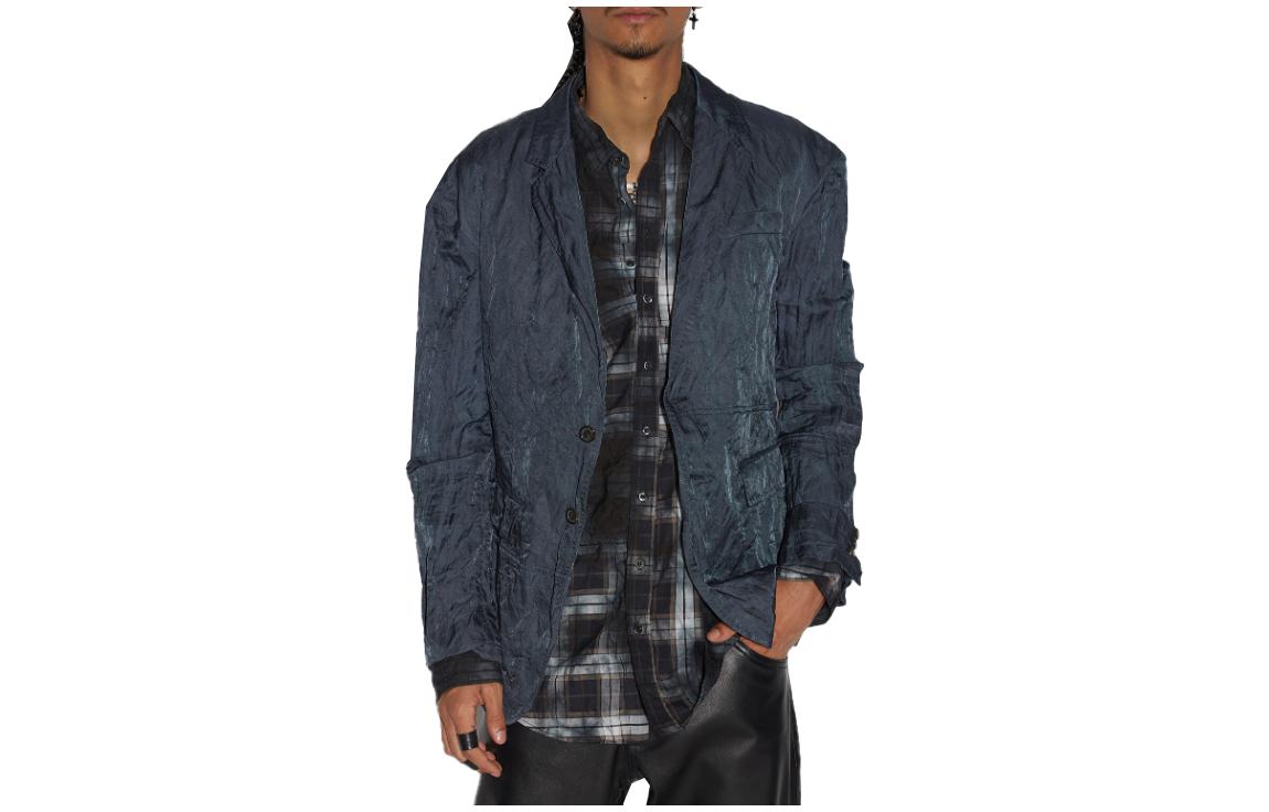 Dsquared2 Solid Color Long Sleeve Jacket Dark Gray S74BN1182S76466-860