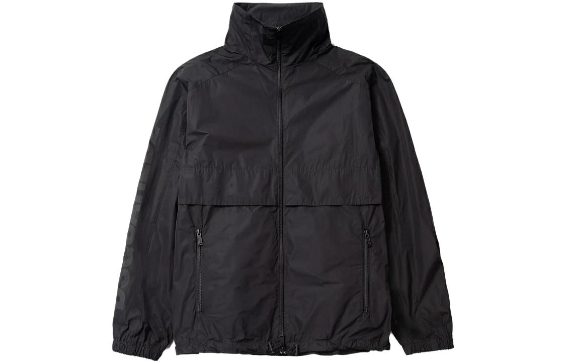 Dsquared2 Solid Color Zipper Jacket Black Long Sleeve Outerwear S74AM1210S47858-900