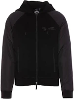 Dsquared2 Solid Letter Logo Loose Fit Hoodie Jacket Black S74HG0147S23326-900 Dsquared2 Solid Letter Logo Loose Fit Hoodie Jacket Black S74HG0147S23326-900