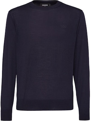 DSQUARED2 Sweater Logo Bordir Crewneck Lengan Panjang Biru Pria SS24 S74HA1442S18310 Buy DSQUARED2 Sweater Logo Bordir Crewneck Lengan Panjang Biru Pria SS24 S74HA1442S18310