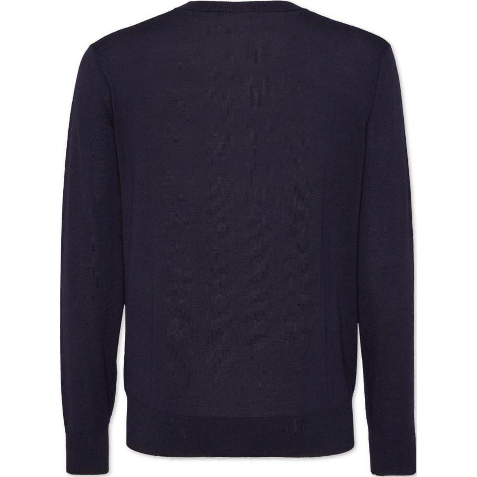 Lookbook DSQUARED2 Sweater Logo Bordir Crewneck Lengan Panjang Biru Pria SS24 S74HA1442S18310