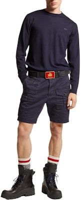 DSQUARED2 Seluar Pendek Slim Fit Lelaki Biru. S74MU0780S39021-476 Shop DSQUARED2 Seluar Pendek Slim Fit Lelaki Biru. S74MU0780S39021-476