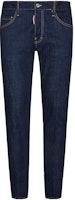 DSQUARED2 Solid Straight Fit Jeans in Deep Blue. S74LB1198S30664-470 DSQUARED2 Solid Straight Fit Jeans in Deep Blue. S74LB1198S30664-470