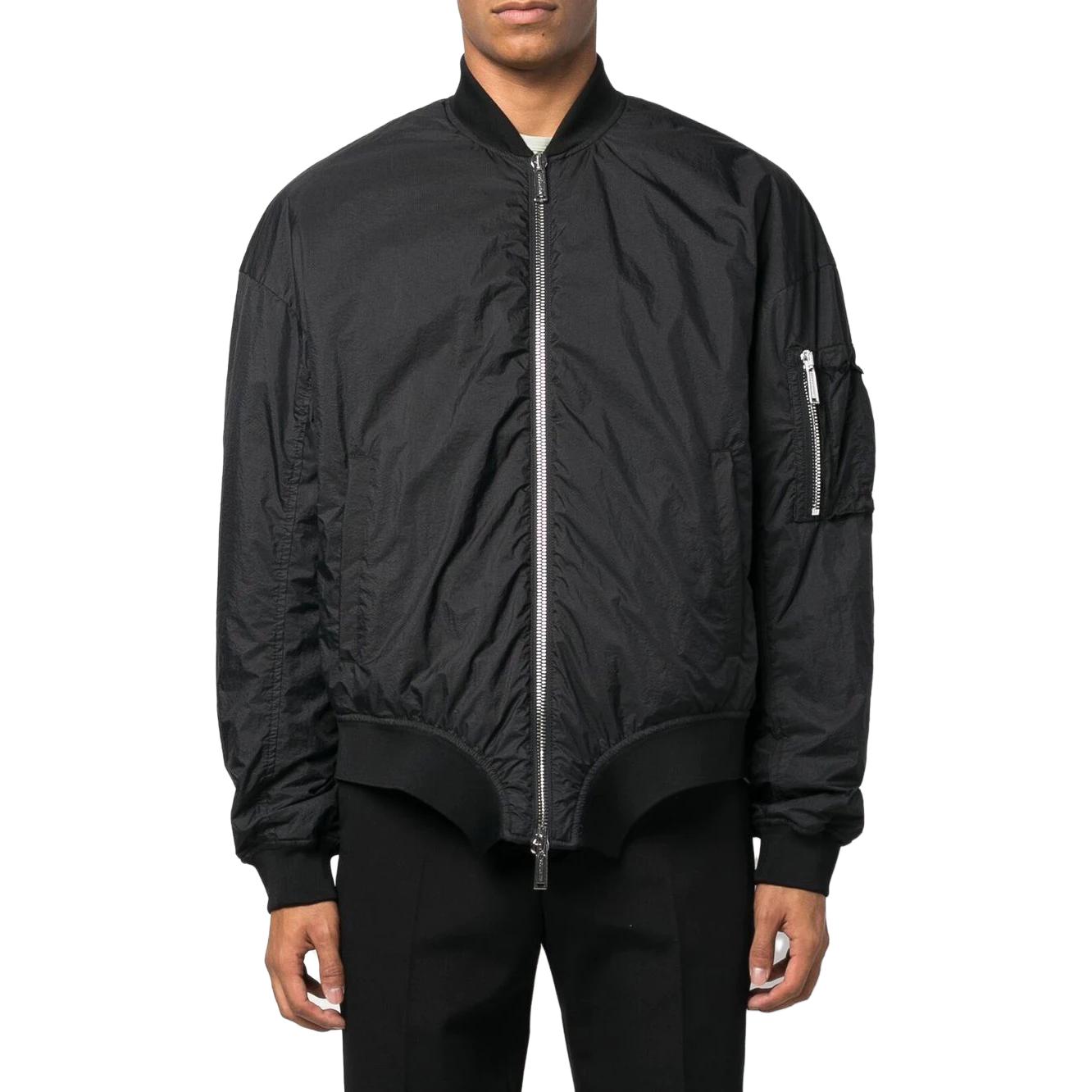 Dsquared2 Solid Zip-Up Printed Long Sleeve Jacket Men’s Black S74AM1344S60583-900 圖 4