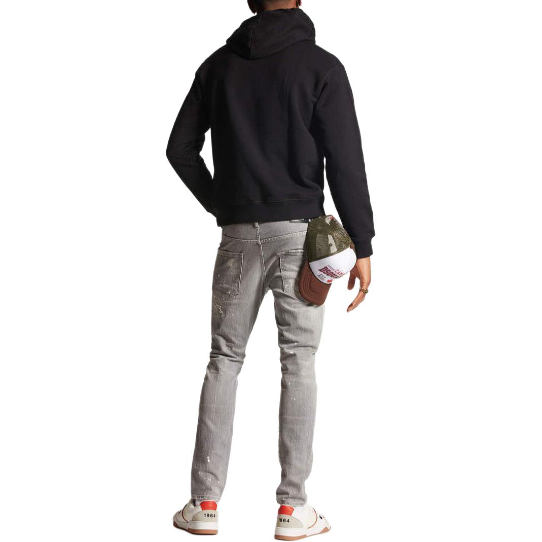 DSQUARED2 Spotted Wash Skater Jeans Gray Tapered Casual Pants for Men. S74LB1477S30260-852 圖 5