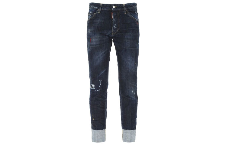 DSQUARED2 SS21  Distressed Jeans Deep Blue Casual Denim Pants. S74LB0934S30309-470 圖 2