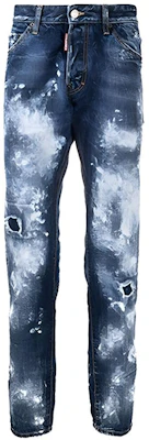 DSQUARED2 SS21 Acid Wash Straight Jeans Men’s Blue S71LB0913S30309-470 Buy DSQUARED2 SS21 Acid Wash Straight Jeans Men’s Blue S71LB0913S30309-470