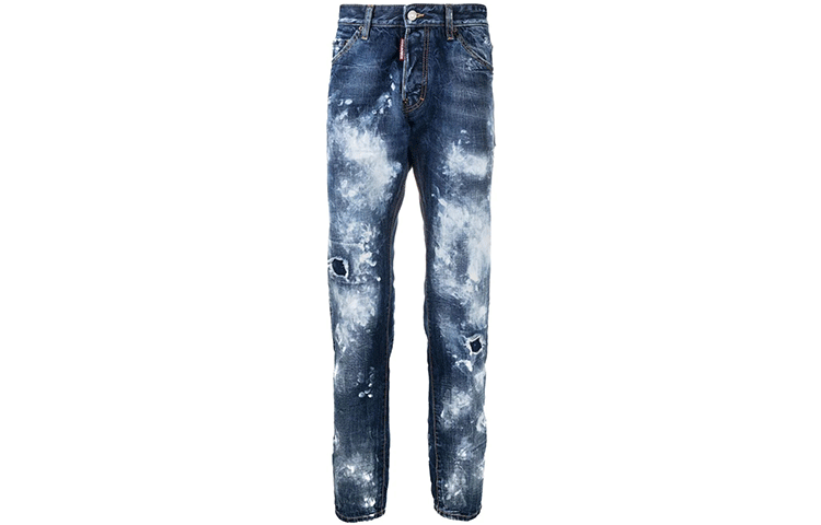 DSQUARED2 SS21 Acid Wash Straight Jeans Men’s Blue S71LB0913S30309-470 圖 2