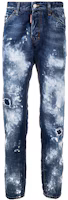 Order DSQUARED2 SS21 Acid Wash Straight Jeans Men’s Blue S71LB0913S30309-470