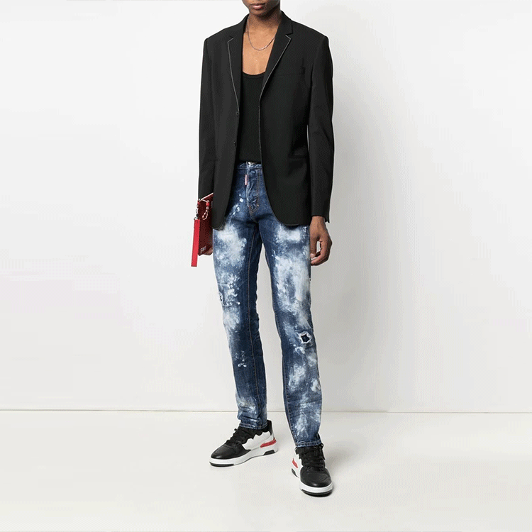 DSQUARED2 SS21 Acid Wash Straight Jeans Men’s Blue S71LB0913S30309-470 圖 3