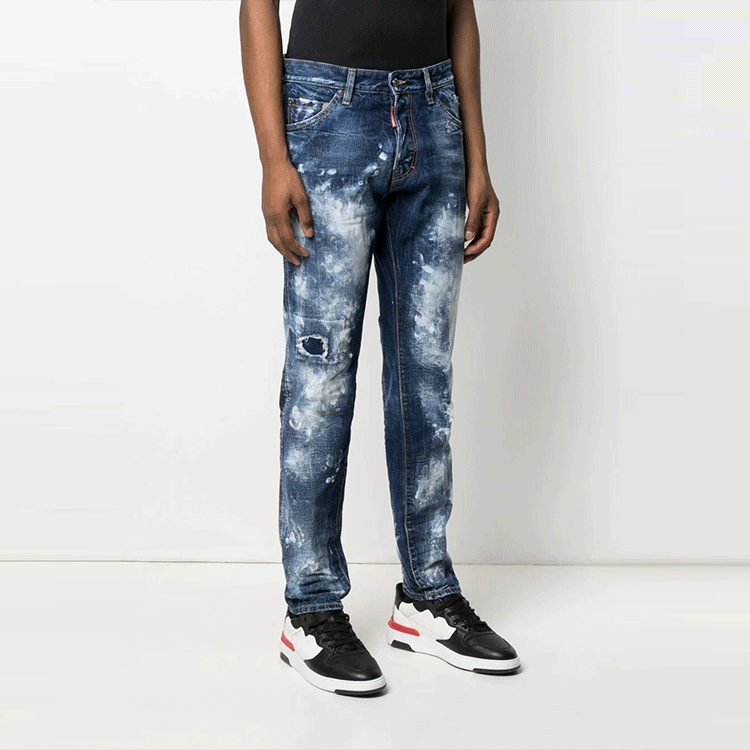 DSQUARED2 SS21 Acid Wash Straight Jeans Men’s Blue S71LB0913S30309-470 圖 4
