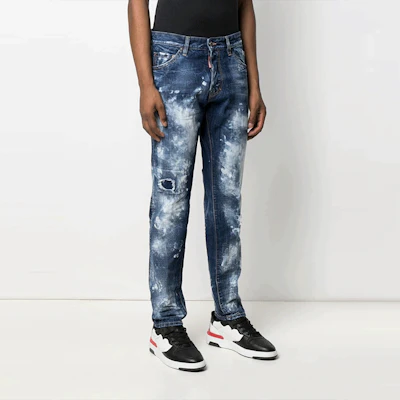 DSQUARED2 SS21 Acid Wash Straight Jeans Men’s Blue S71LB0913S30309-470 Shop DSQUARED2 SS21 Acid Wash Straight Jeans Men’s Blue S71LB0913S30309-470