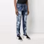 Shop DSQUARED2 SS21 Acid Wash Straight Jeans Men’s Blue S71LB0913S30309-470