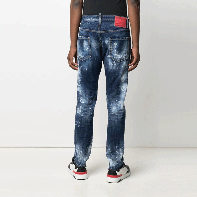 DSQUARED2 SS21 Acid Wash Straight Jeans Men’s Blue S71LB0913S30309-470 圖 5