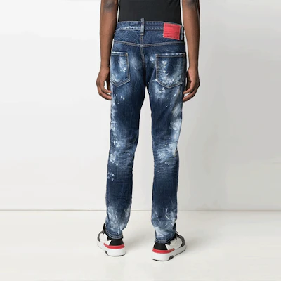 DSQUARED2 SS21 Acid Wash Straight Jeans Men’s Blue S71LB0913S30309-470 Purchase DSQUARED2 SS21 Acid Wash Straight Jeans Men’s Blue S71LB0913S30309-470
