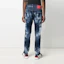 Purchase DSQUARED2 SS21 Acid Wash Straight Jeans Men’s Blue S71LB0913S30309-470