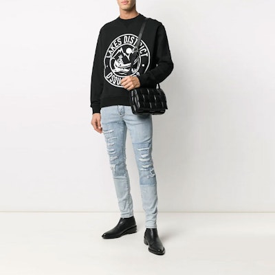 DSQUARED2 男士黑色長袖LOGO圓領衛衣 SS21款式。 S71GU0417S25030-900 Lookbook DSQUARED2 男士黑色長袖LOGO圓領衛衣 SS21款式。 S71GU0417S25030-900