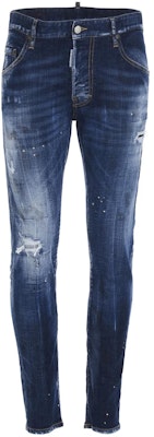 DSQUARED2 SS21 弹力修身牛仔裤 男士蓝色牛仔裤. S74LB0872S30342-470 Order DSQUARED2 SS21 弹力修身牛仔裤 男士蓝色牛仔裤. S74LB0872S30342-470