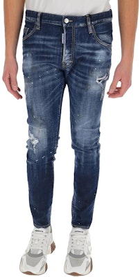 DSQUARED2 SS21 弹力修身牛仔裤 男士蓝色牛仔裤. S74LB0872S30342-470 Purchase DSQUARED2 SS21 弹力修身牛仔裤 男士蓝色牛仔裤. S74LB0872S30342-470