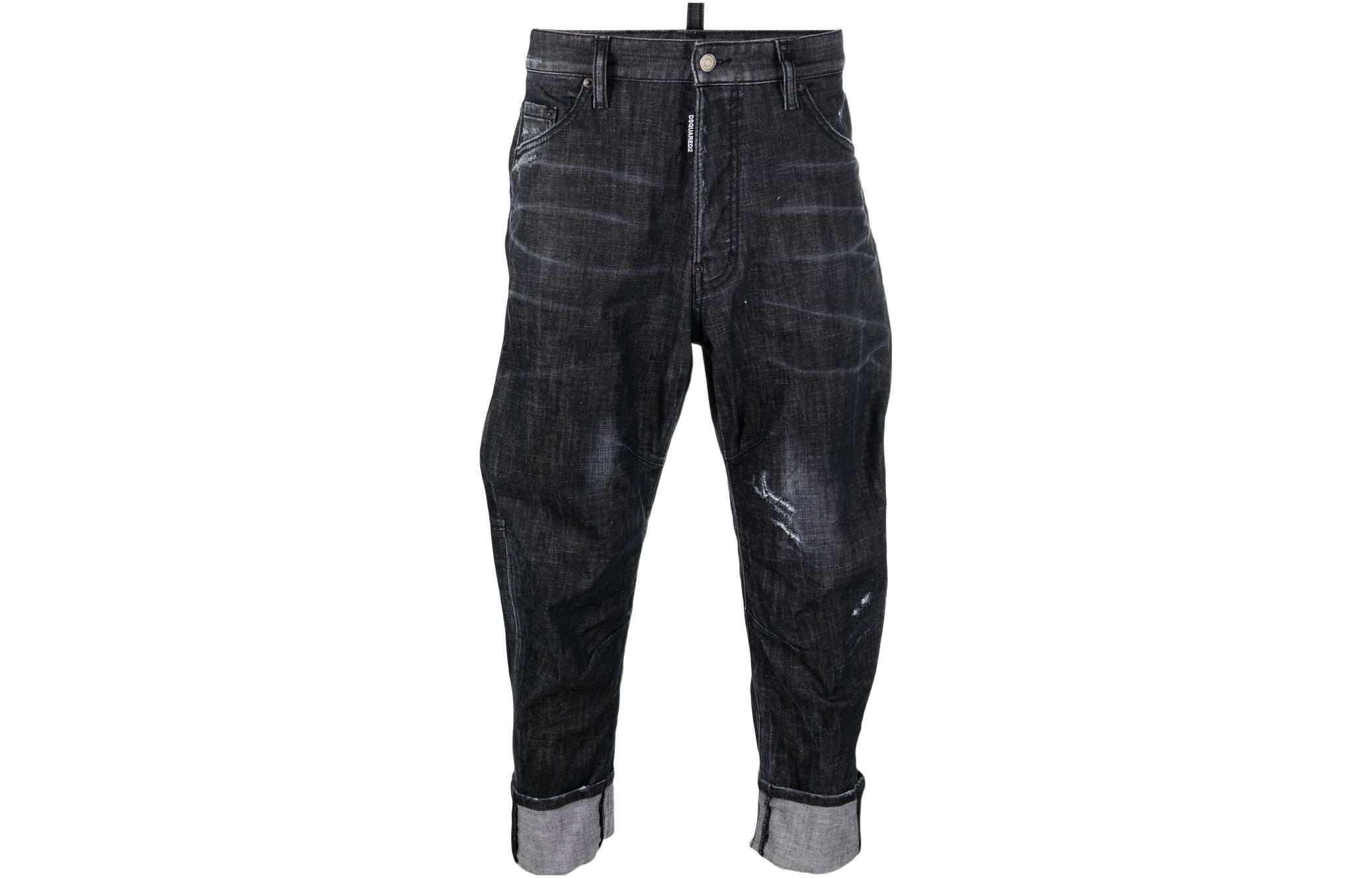 DSQUARED2 SS22  Black Button Tapered Jeans. S74LB1028S30357-900 圖 2