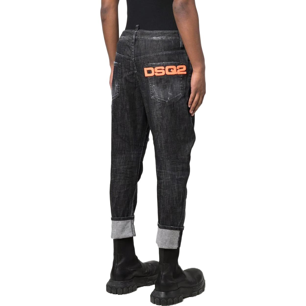 DSQUARED2 SS22  Black Button Tapered Jeans. S74LB1028S30357-900 圖 5