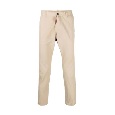 DSQUARED2 SS22 Slim Fit Casual Pants Light Brown S74KB0644S41794-115