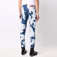 Purchase DSQUARED2 SS22漂白涂漆牛仔裤 蓝色 S74LB1069S30342-470