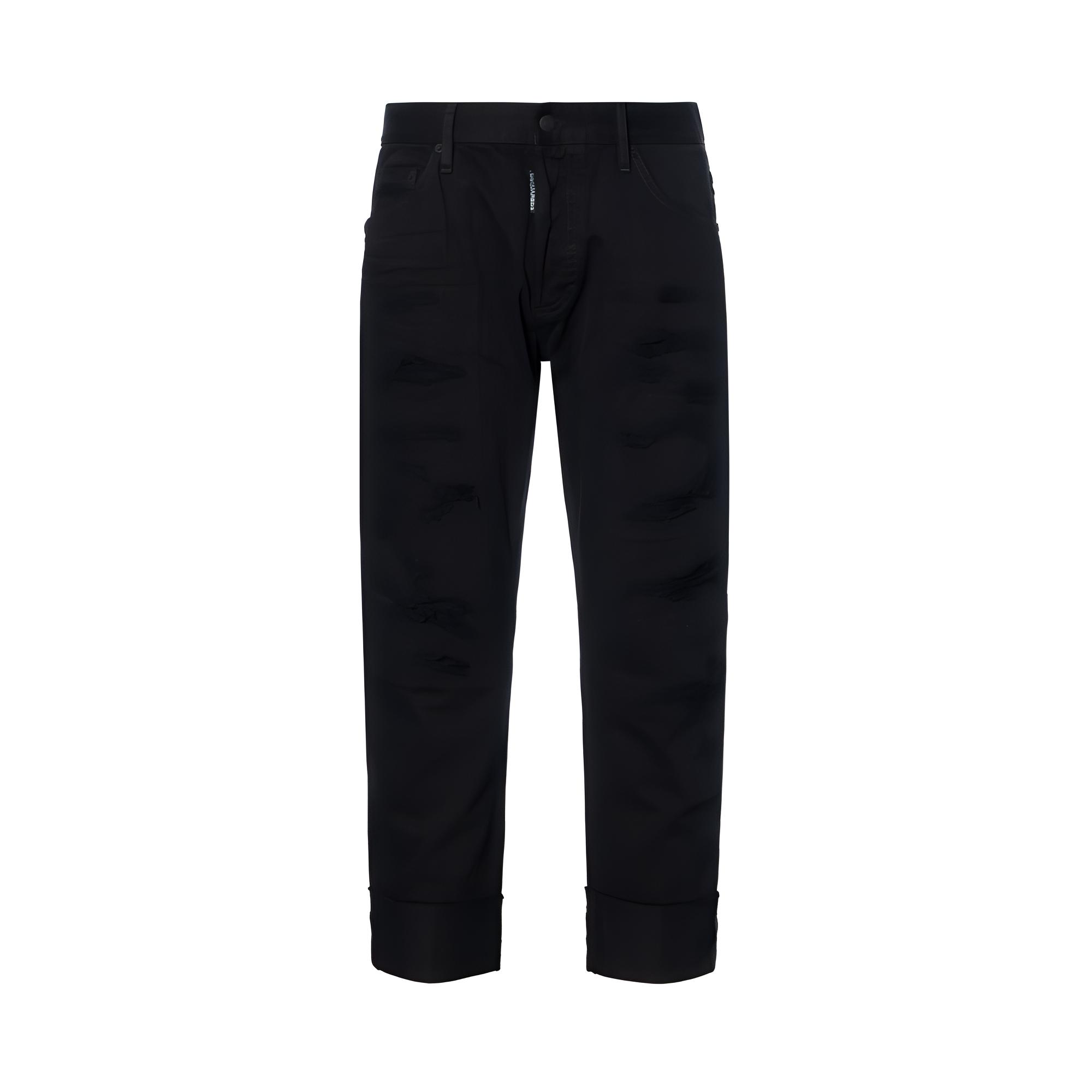 DSQUARED2 SS22 Distressed Ankle-Length Solid Color  Jeans S74LB1104STN833-900