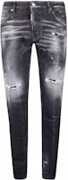 DSQUARED2 SS22 Distressed Black Denim Jeans Fashion. S74LB1036S30503-900 DSQUARED2 SS22 Distressed Black Denim Jeans Fashion. S74LB1036S30503-900