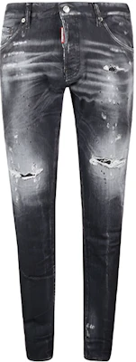 DSQUARED2 SS22 Jeans Denim Hitam Distressed Fashion. S74LB1036S30503-900 Buy DSQUARED2 SS22 Jeans Denim Hitam Distressed Fashion. S74LB1036S30503-900