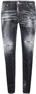 DSQUARED2 SS22 Jeans Denim Hitam Distressed Fashion. S74LB1036S30503-900 Order DSQUARED2 SS22 Jeans Denim Hitam Distressed Fashion. S74LB1036S30503-900