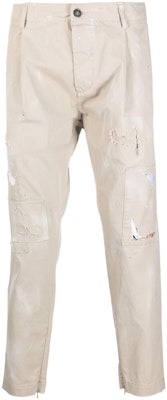 DSQUARED2 SS22 男士卡其色破洞棉質斜紋休閒褲 S74KB0660S41794-800 Buy DSQUARED2 SS22 男士卡其色破洞棉質斜紋休閒褲 S74KB0660S41794-800