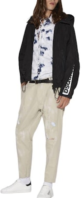 DSQUARED2 SS22 男士卡其色破洞棉質斜紋休閒褲 S74KB0660S41794-800 Lookbook DSQUARED2 SS22 男士卡其色破洞棉質斜紋休閒褲 S74KB0660S41794-800