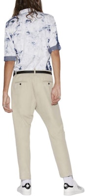 DSQUARED2 SS22 男士卡其色破洞棉質斜紋休閒褲 S74KB0660S41794-800 Shop DSQUARED2 SS22 男士卡其色破洞棉質斜紋休閒褲 S74KB0660S41794-800