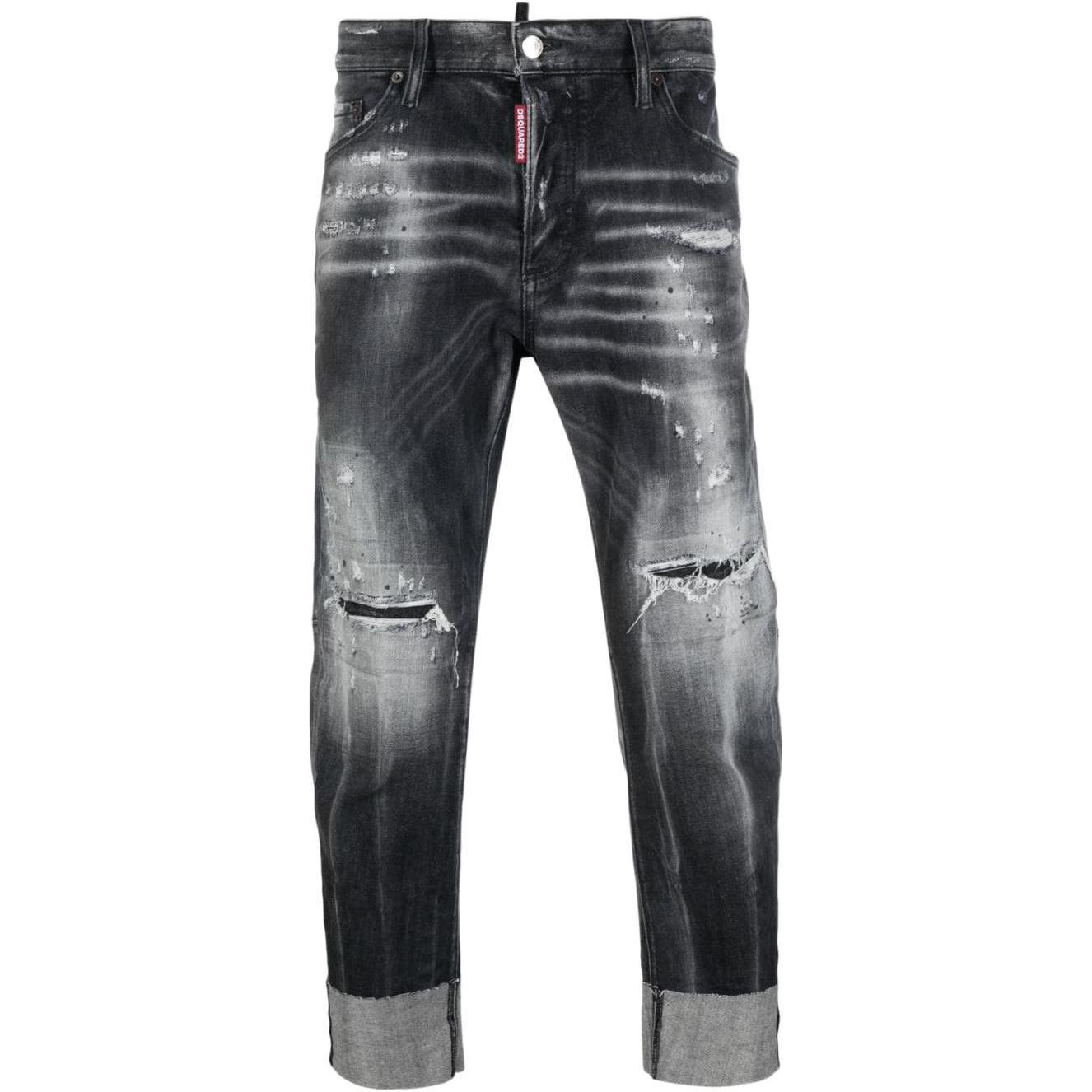DSQUARED2 SS22 Distressed Jeans  Black S74LB1096S30503-900